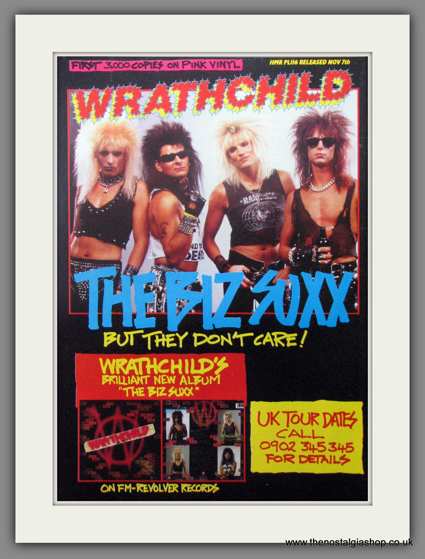 Wrathchild. The Biz Suxx 1988 Original Advert (ref AD51153)
