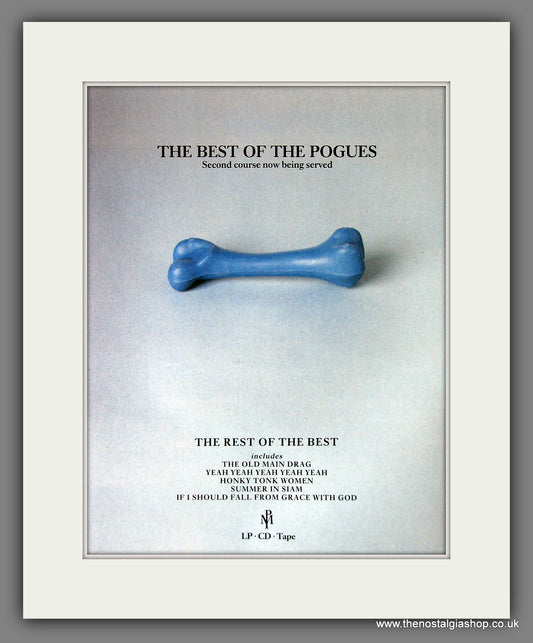 Pogues (The) Best of. 1992 Original Advert (ref AD55878)