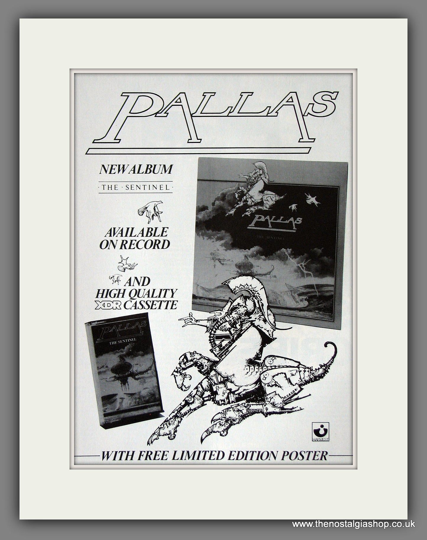 Pallas. The Sentinel. 1984 Original Advert (ref AD55885)