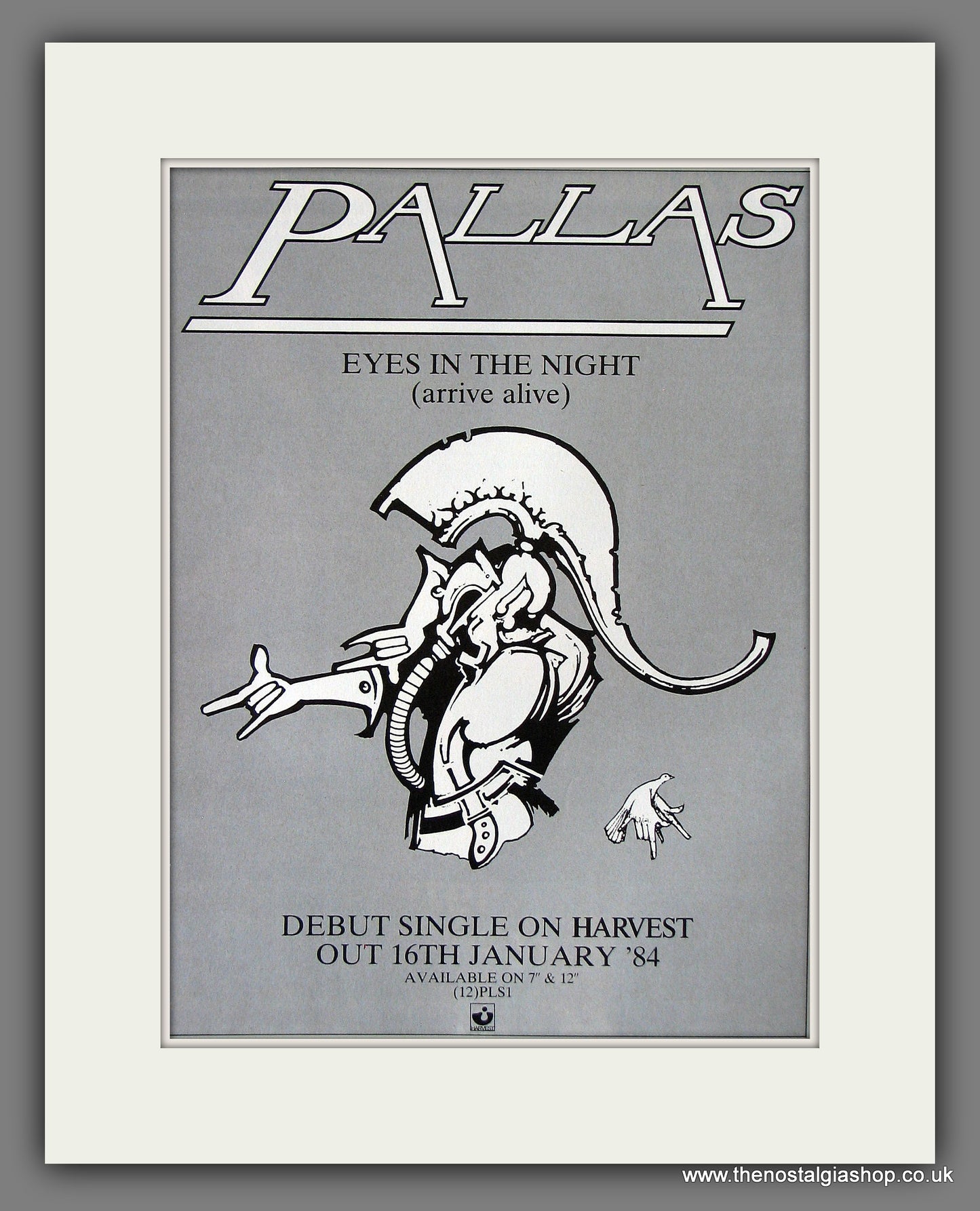 Pallas. Eyes In The Night. 1984 Original Advert (ref AD55887)