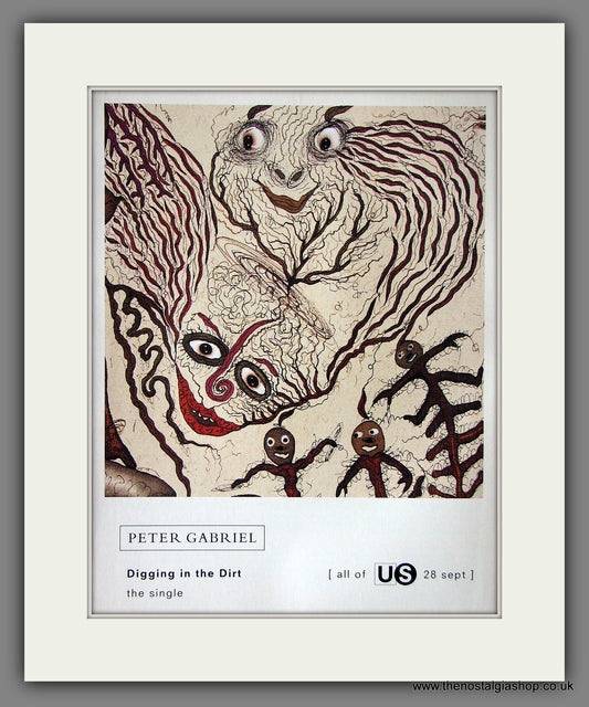 Peter Gabriel. Digging In The Dirt. 1992 Original Advert (ref AD55889)