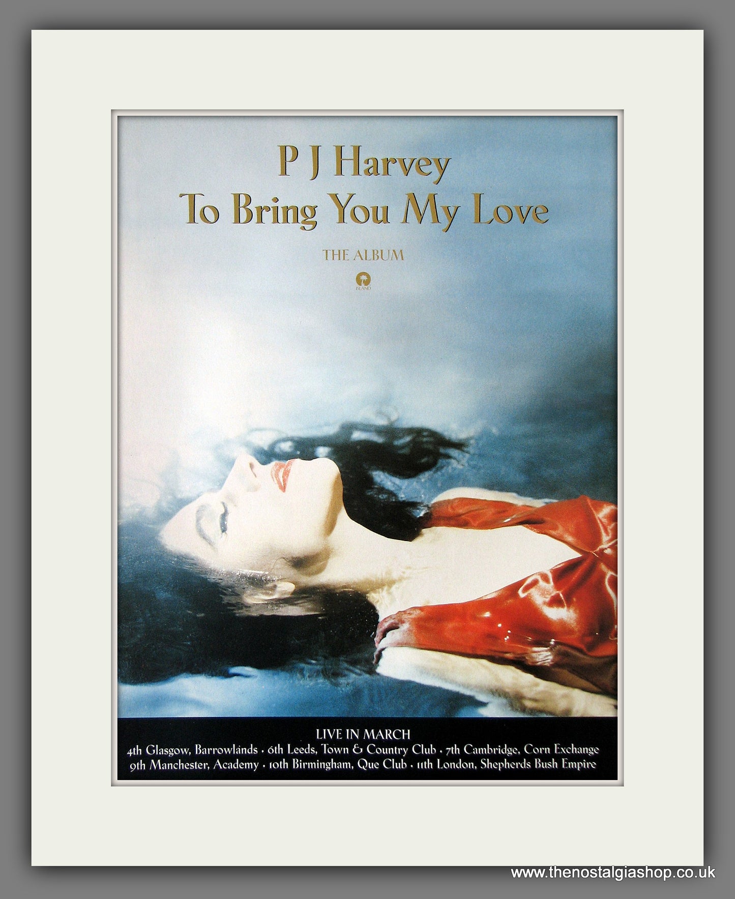 P.J. Harvey. To Bring You My Love. 1995 Original Advert (ref AD55891)