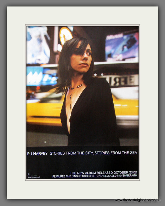 P.J. Harvey. Stories From The City. 1990 Original Advert (ref AD55892)