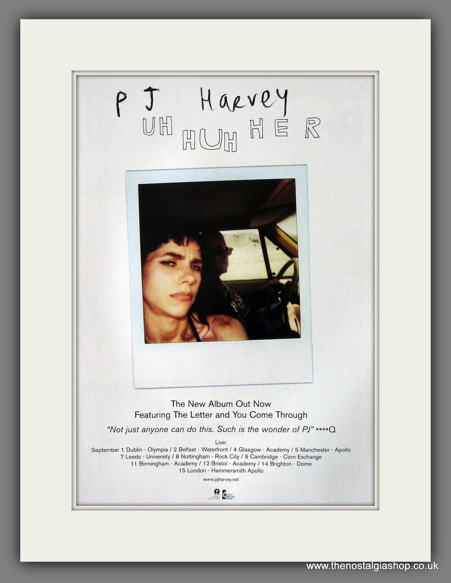 P.J. Harvey. Uh Huh Her. 2004 Original Advert (ref AD55894)