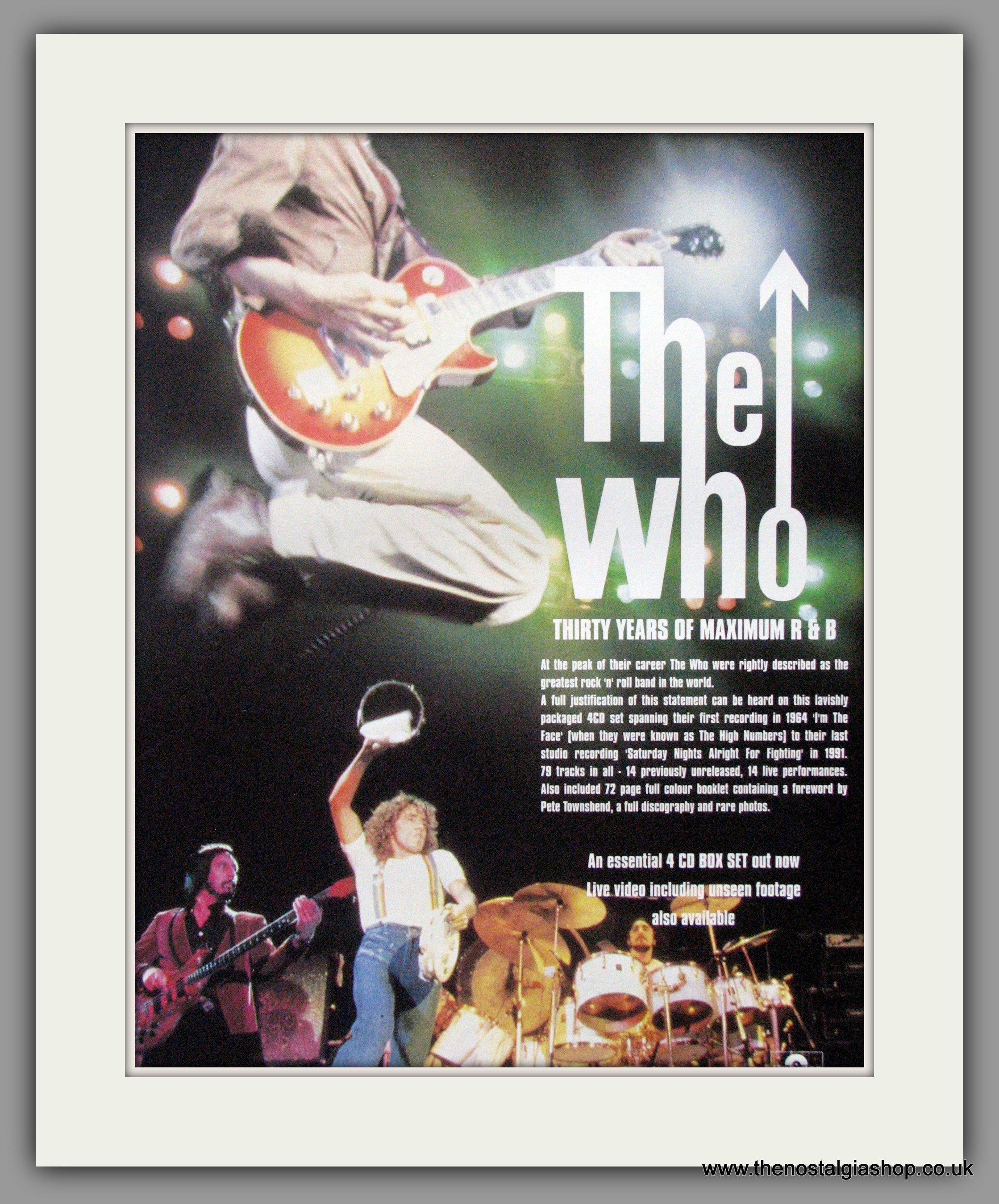 Who (The) 30 Years of Maximum R & B. 1990's Original Advert (ref AD514 ...