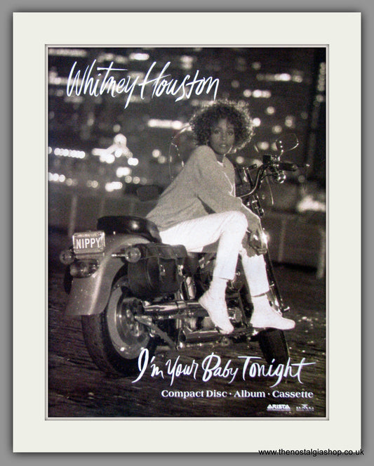 Whitney Houston. I'm Your Baby Tonight. 1990 Original Advert (ref AD51481)