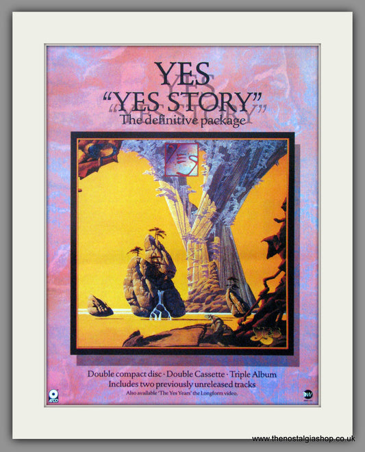Yes. Yes Story. 1992 Original Advert (ref AD51500)
