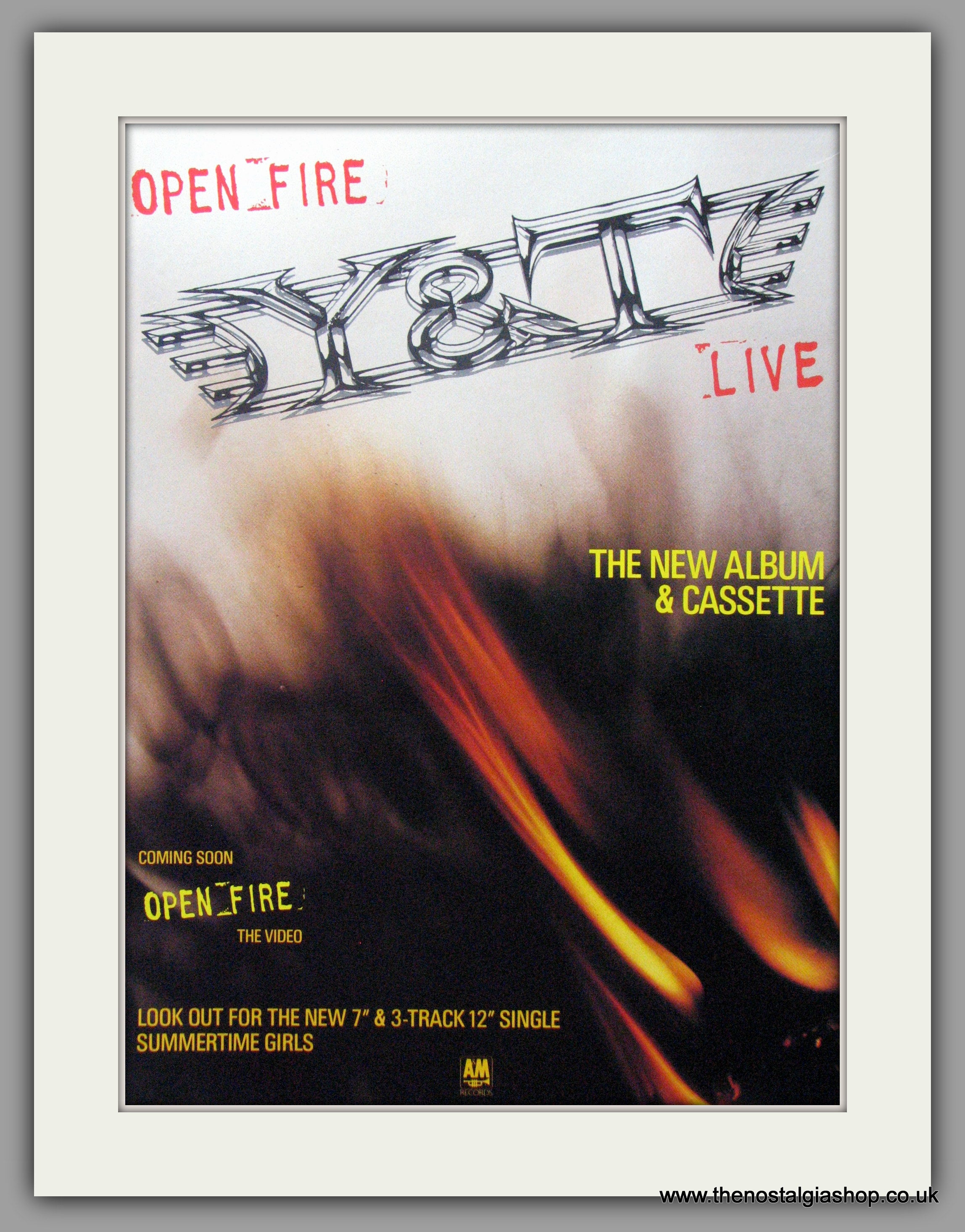 Y & T Open Fire. Live. 1985 Original Advert (ref AD51507) – The ...