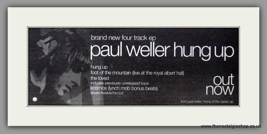 Paul Weller, Hung Up. 1994 Original Advert (ref AD50842)