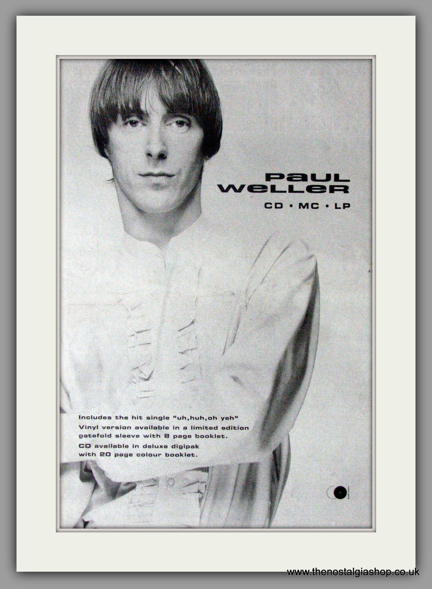 Paul Weller New Solo ALbum. Vintage Advert 1992 (ref AD11198)