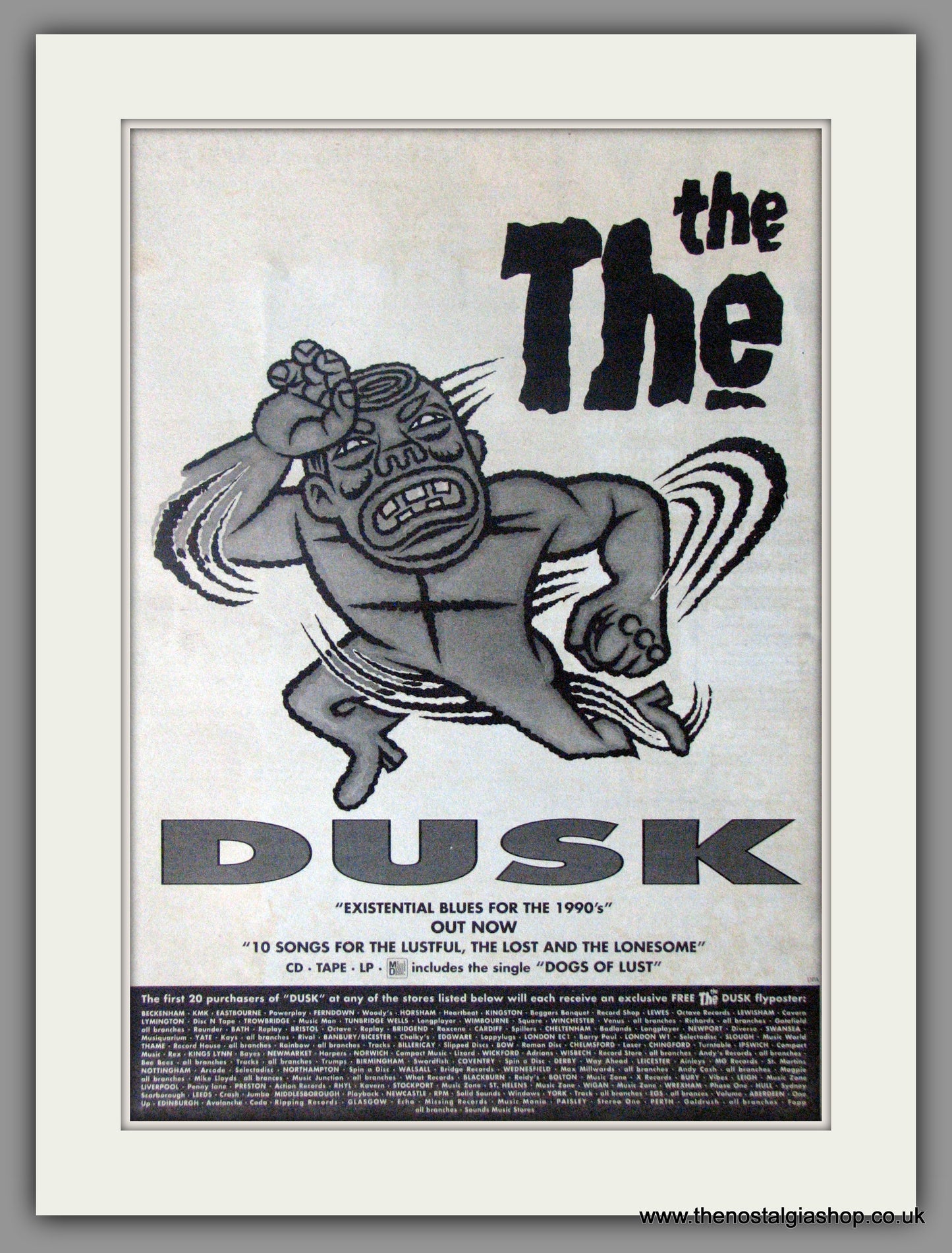 The The. Dusk. Original Vintage Advert 1993 (ref AD11218)