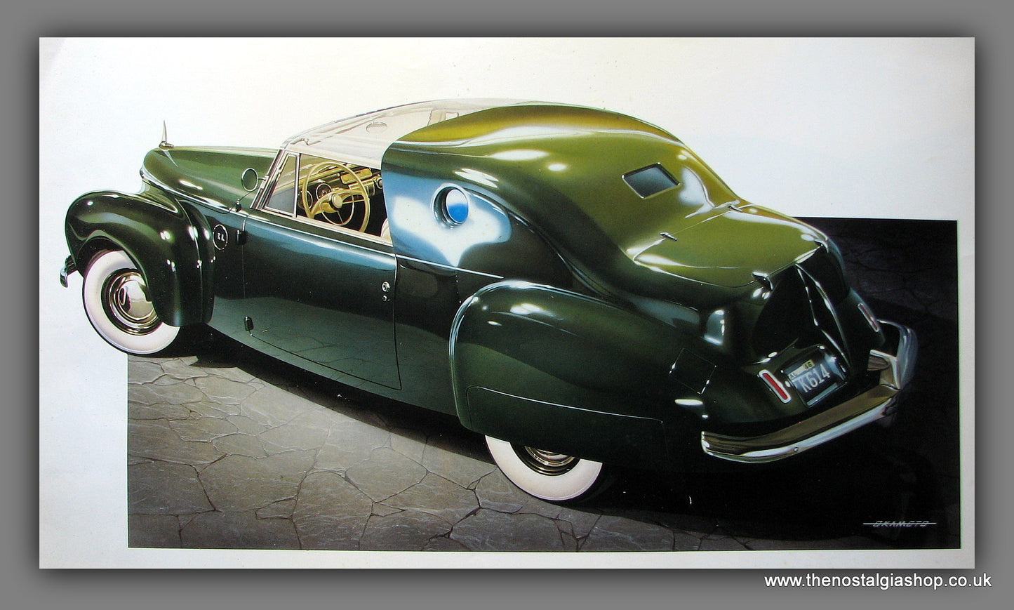 Lincoln Continental 1941. Print by Raymond Loewy