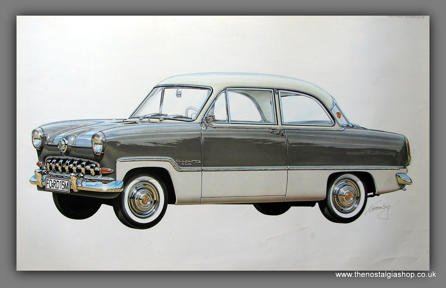 Ford Taunus 15 M 1955. Print.