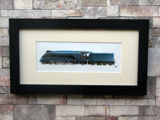 A4 Pacific Mallard No. 4468. Framed Railway Print.