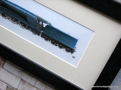 A4 Pacific Mallard No. 4468. Framed Railway Print.