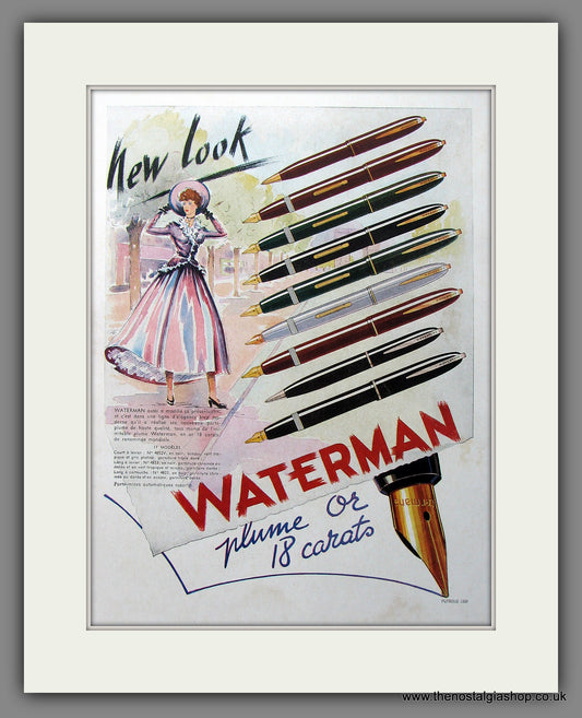 Waterman Fountain Pens Original French Advert 1948 (ref AD13335)