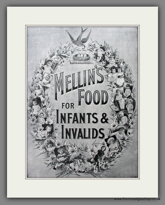 Mellin's Food For Infants and Invalids. Original Advert 1892 (ref AD13336)