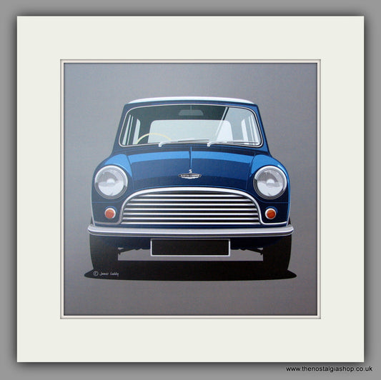 Mini. Austin Cooper S.  Mounted print.