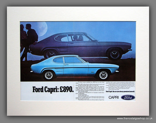 Ford Capri £890. Original Advert 1969 (ref AD118M)