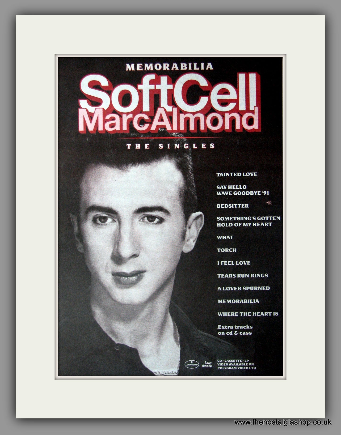 Soft Cell, Marc Almond 1991 Original Advert (ref AD50915)
