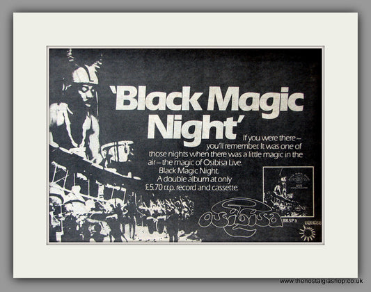 Osibisa. Black Magic Woman. Vintage Advert 1977 (ref AD51087)