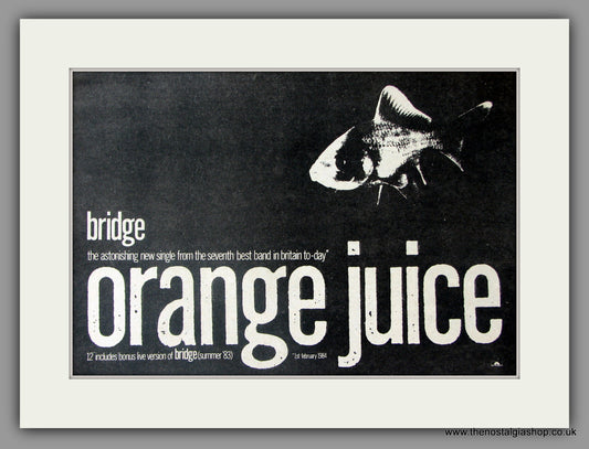 Orange Juice. Bridge. Vintage Advert 1984 (ref AD51100)
