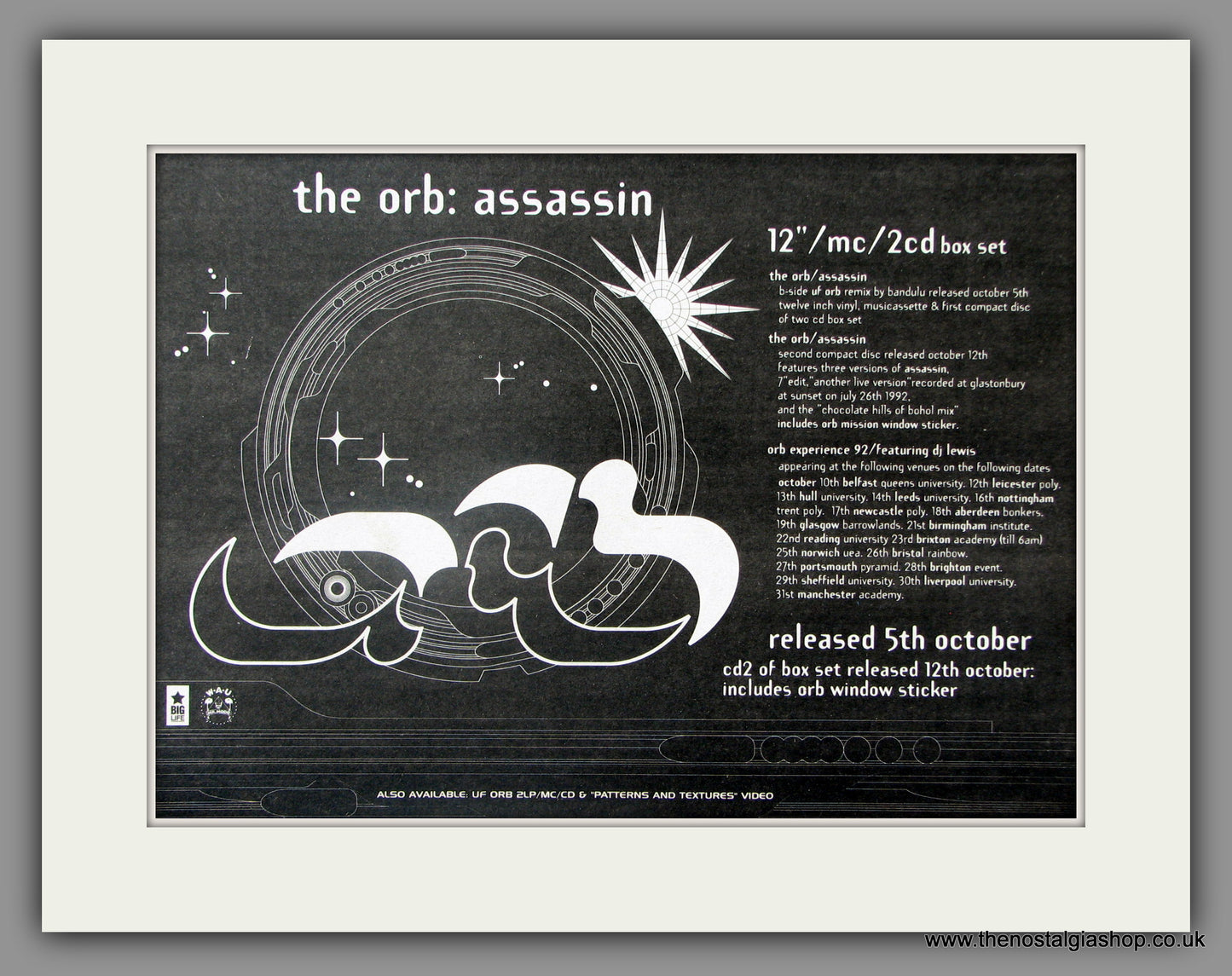 Orb (The) Assassin. Vintage Advert 1992 (ref AD51113)