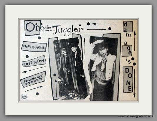 One The Juggler. Damage Is Done. Vintage Advert 1983 (ref AD51128)