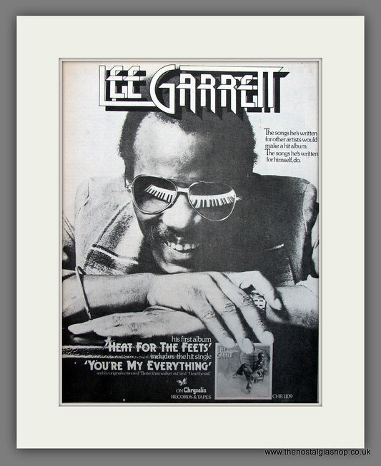 Lee Garrett. Heat For The Feets. 1976 Original Advert (ref AD56003)