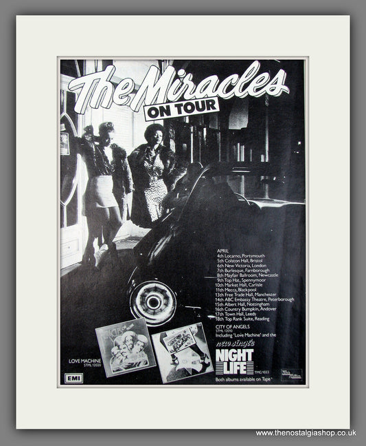 Miracles On Tour. 1976 Original Advert (ref AD56013)