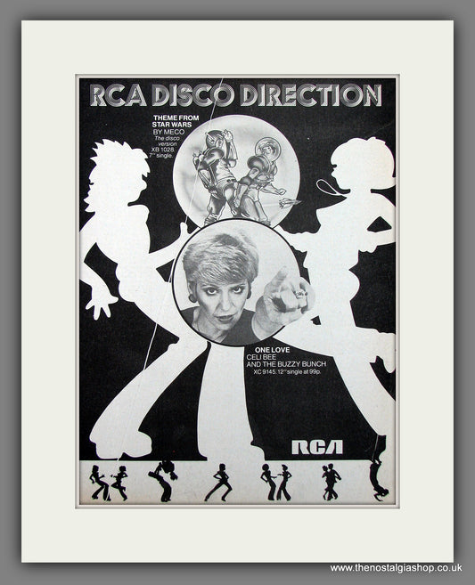 RCA Disco Direction. Star Wars Theme. 1977 Original Advert (ref AD56016)