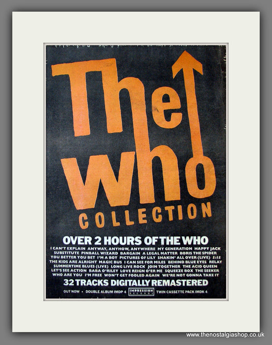 Who (The) Collection. Original Advert 1985 (ref AD13693)