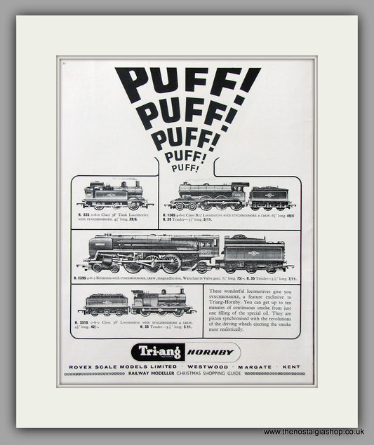 TRI-ANG Hornby Trains. Original Advert 1965 (ref AD51048)