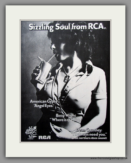 Sizzling Soul from RCA. 1975 Original Advert (ref AD51071)