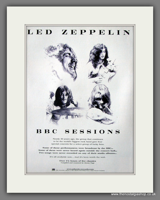 Led Zeppelin BBC Sessions. Original Advert 1997 (ref AD56051)