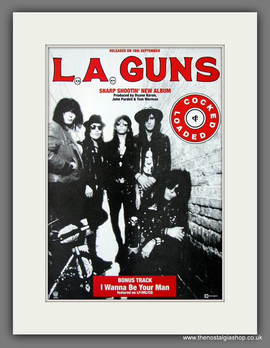 La Guns Sharp Shootin' Original Advert 1988 (ref AD56054)
