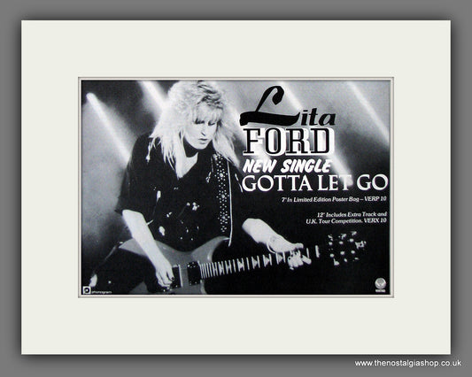 Lita Ford Gotta Let Go. Original Advert 1984 (ref AD56056)