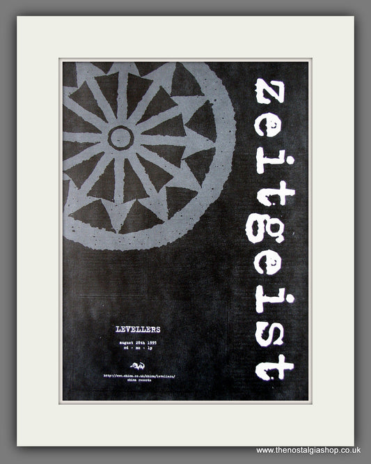 Levellers Zeitgeist. Original Advert 1995 (ref AD56061)