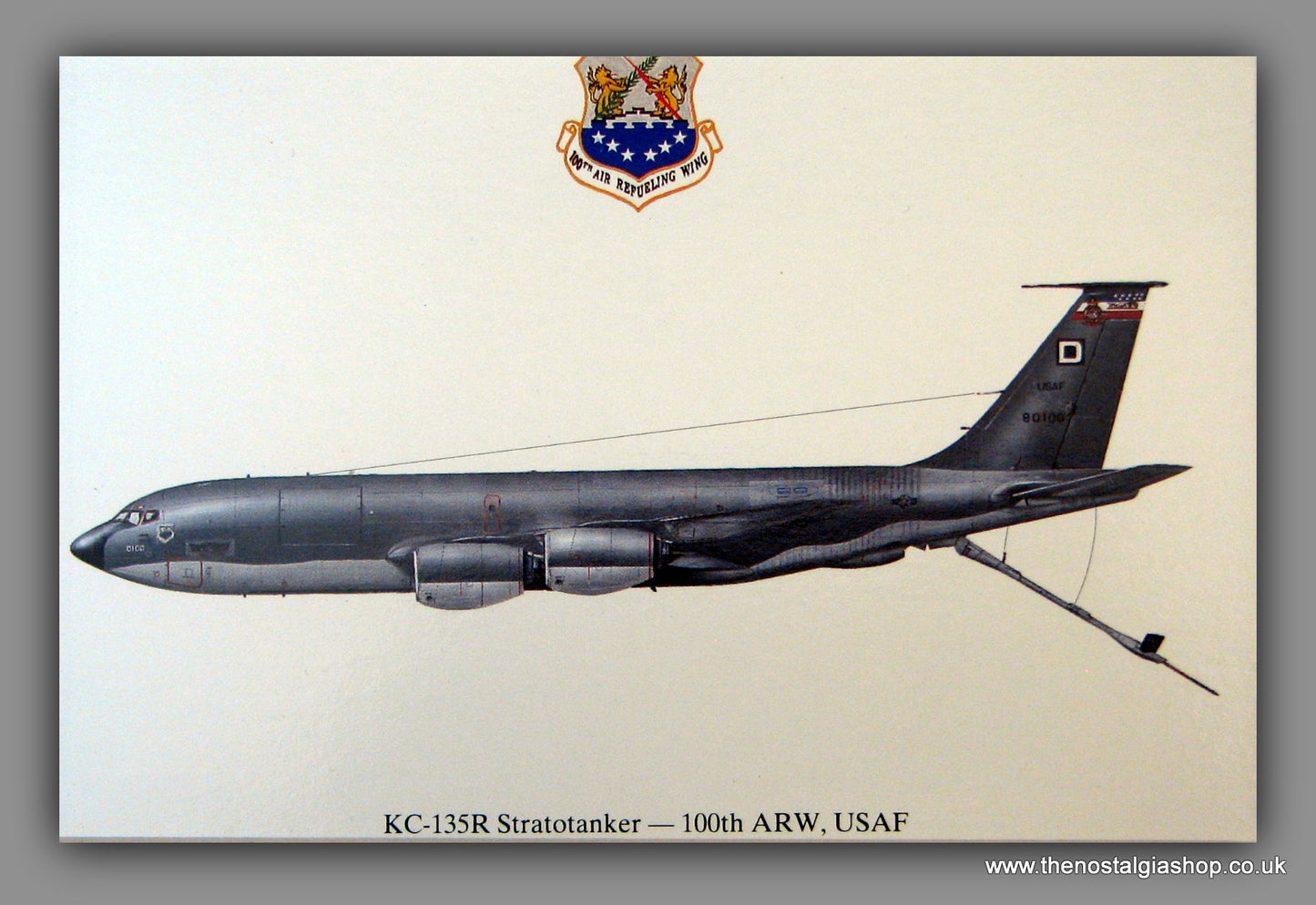 KC - 135R Stratotanker - 100th ARW, USAF. Print.