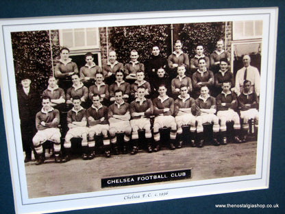 Chelsea  F.C. 1936. Team Photo in Mount.
