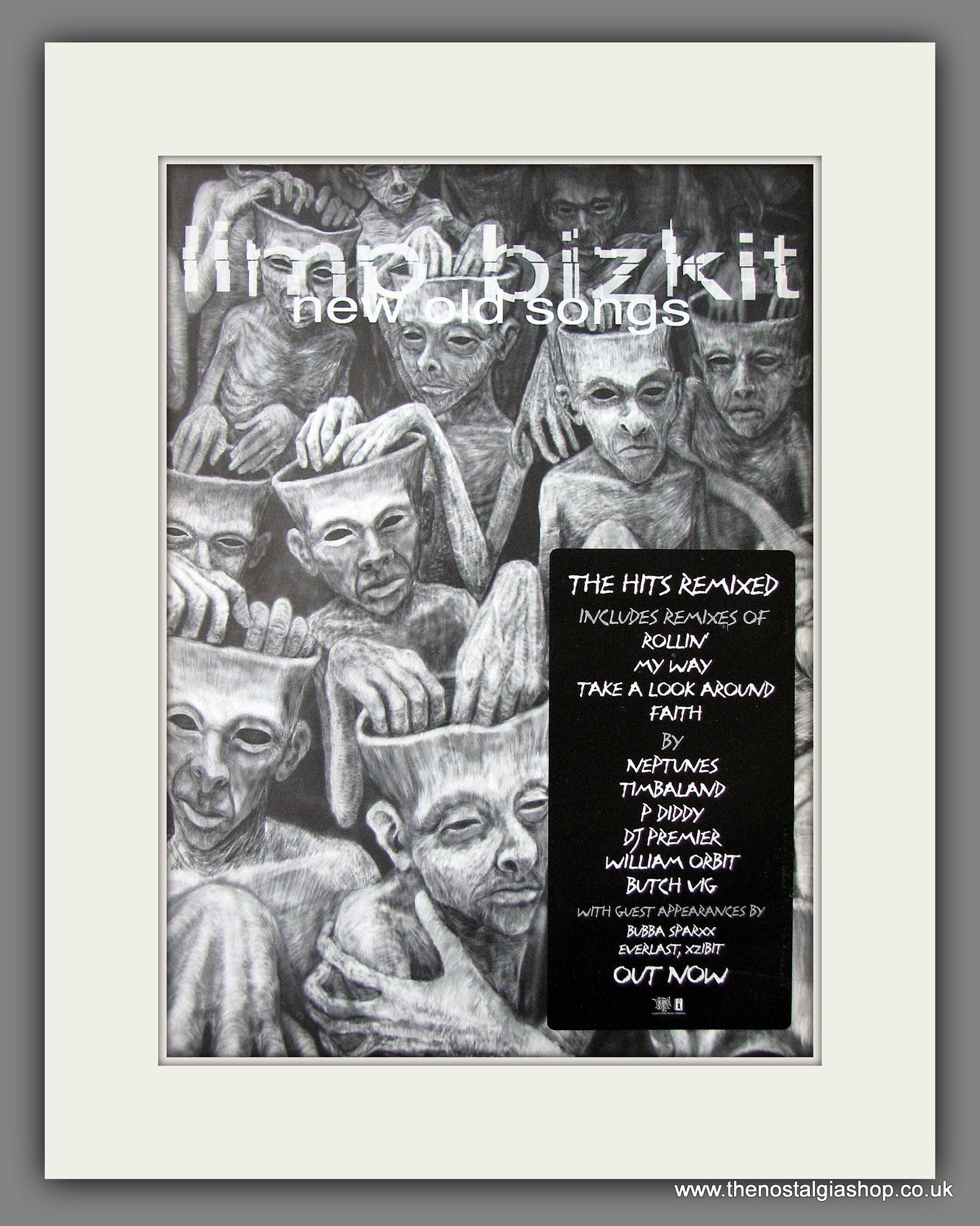 Limp Bizkit New Old Songs 2001. Original Vintage Advert (ref AD56105)