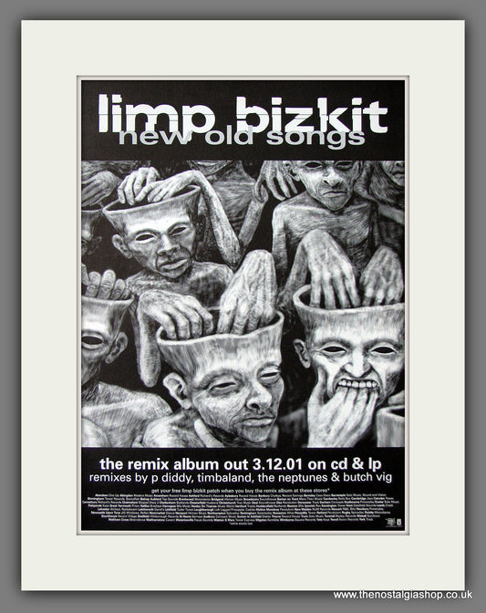 Limp Bizkit New Old Songs 2001. Original Vintage Advert (ref AD56106)