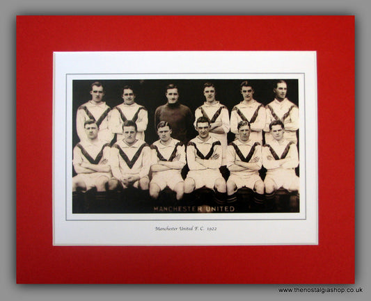 Manchester United F.C. 1922. Team Photo in Mount.