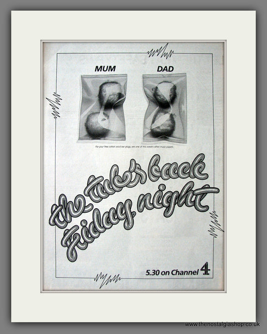 The Tube. Back on Channel 4 Fridays! Original Advert 1983 (ref AD13689)