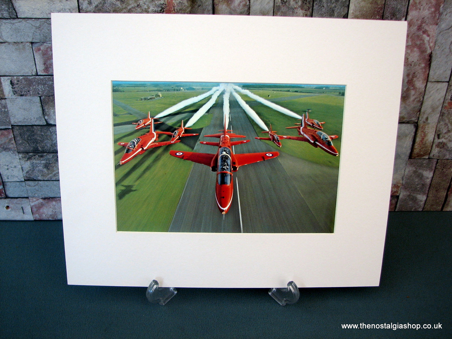 Red Arrows. Mounted Print.