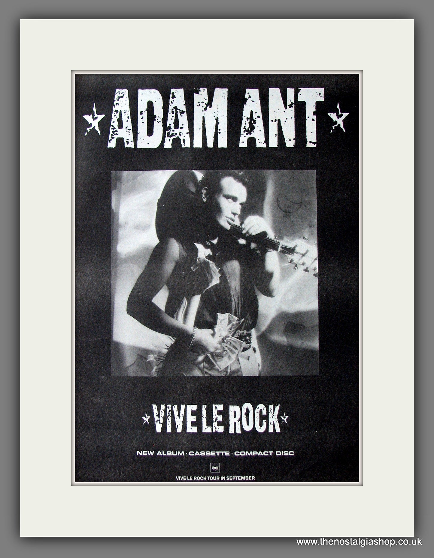 Adam Ant. Vive Le Rock. Original Advert 1985 (ref AD13681)