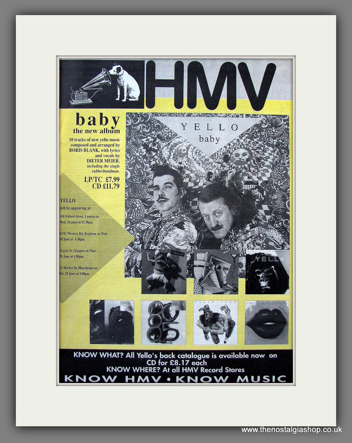 Yello Baby. Original Advert 1991 (ref AD13741)