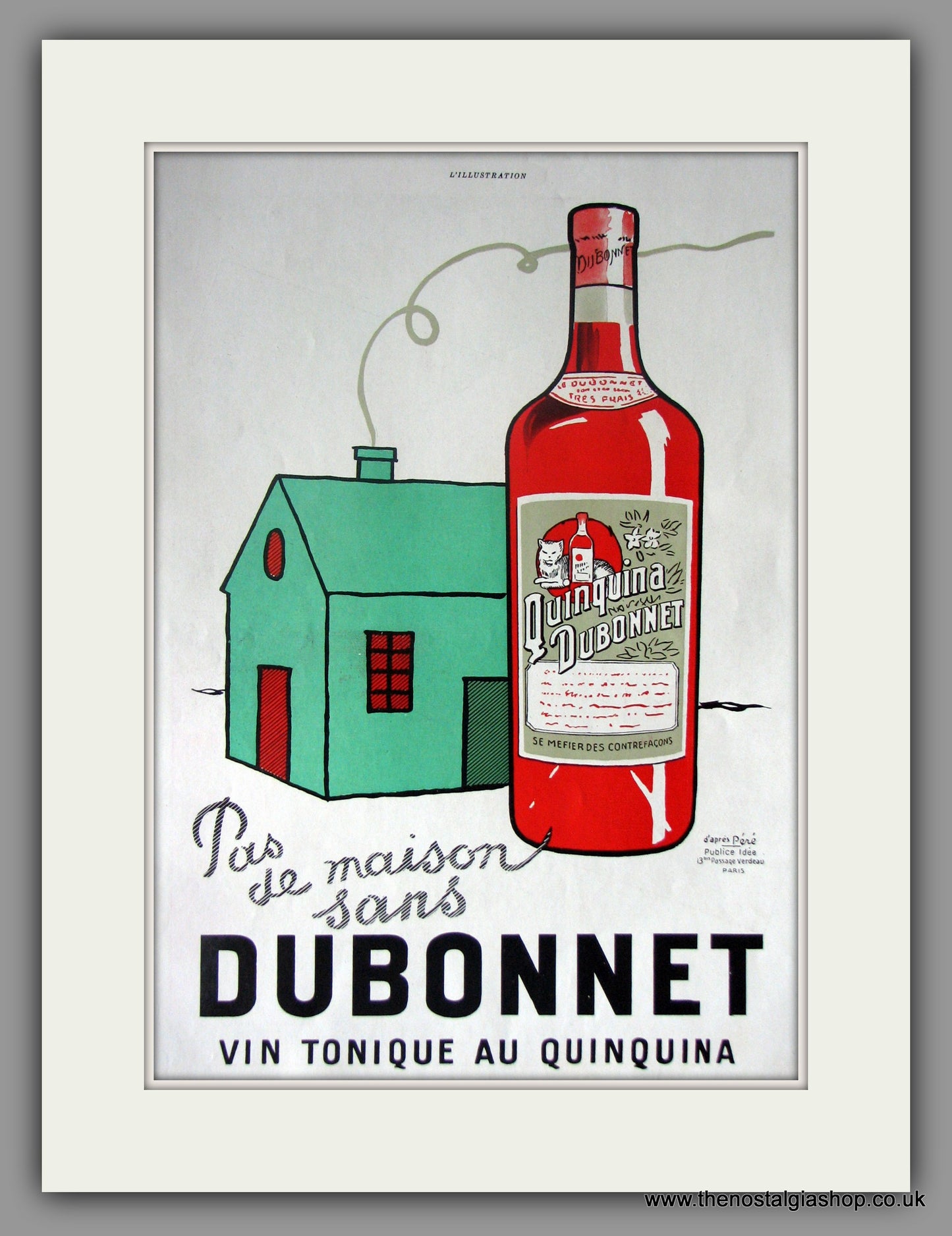 Dubonnet Vin Tonique. Original French Advert 1930 (ref AD11433)