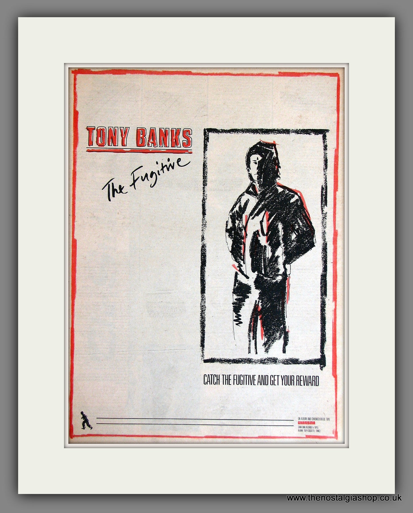 Tony Banks The Fugitive. Original Advert 1983 (ref AD13755)