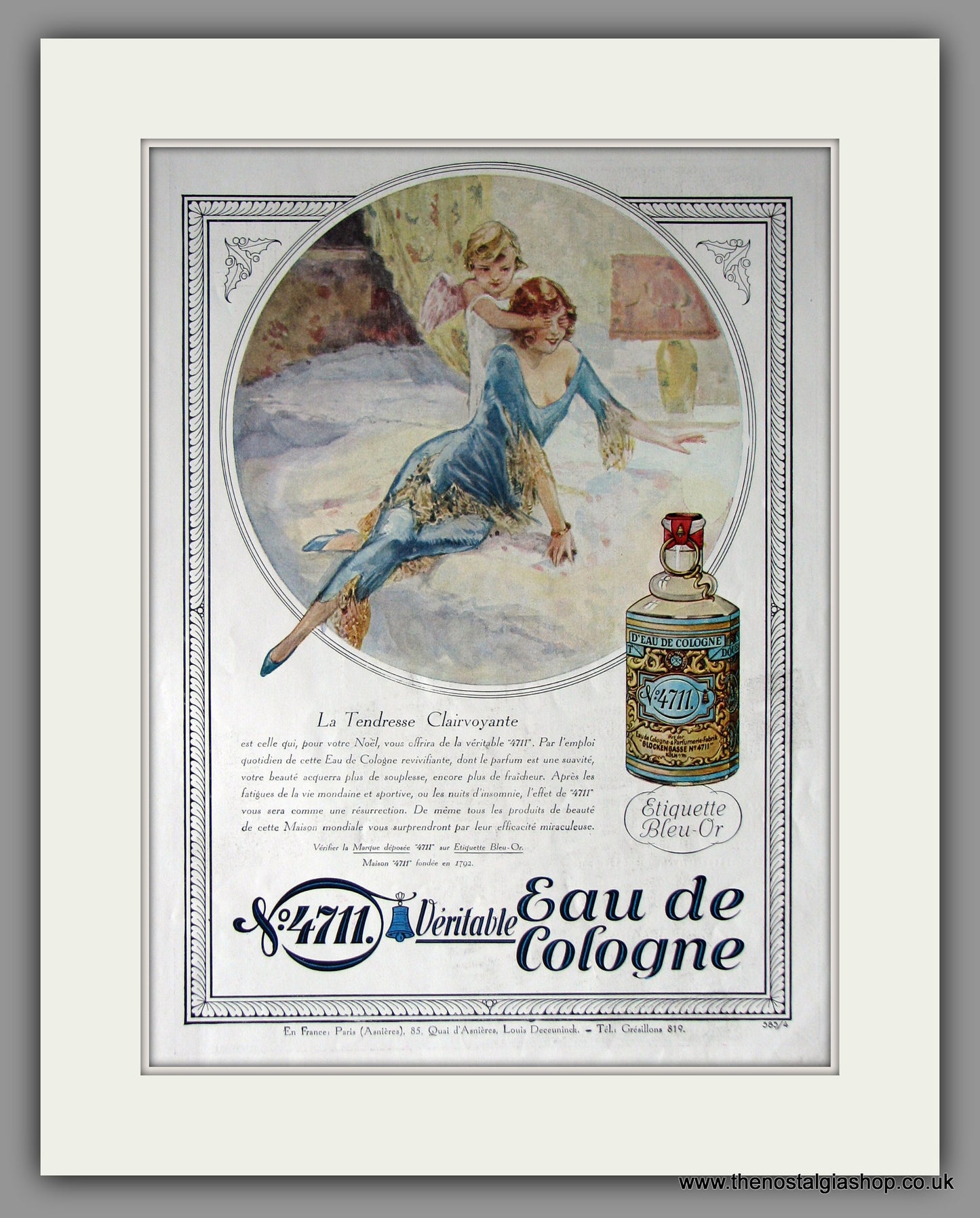 4711 Eau De Cologne Parfum. Paris. Original French Advert 1929 (ref AD11239)